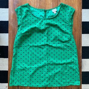 Green Capsleeve Top